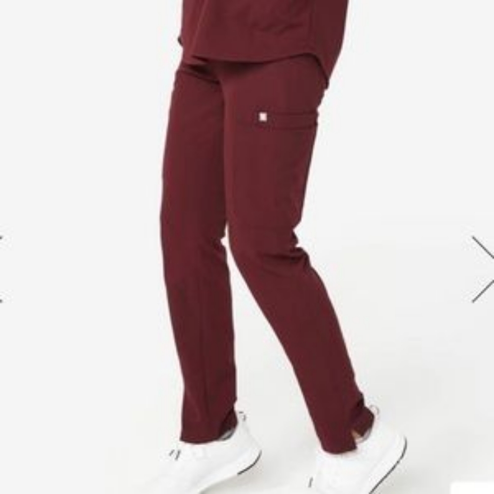 Figs Yola burgundy bottoms S/T